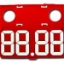 Imagem de Preçário com fundo Vermelho Números a Branco