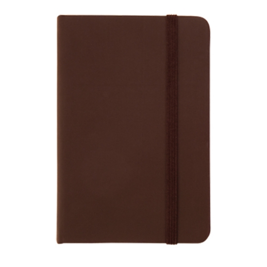 Picture of BLOCO DE NOTAS CAPA DURA E ELÁSTICO 100FOLHAS 95X145MM CASTANHO