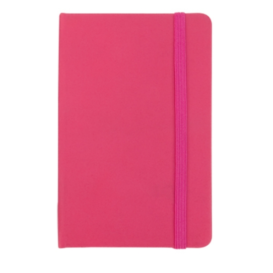 Picture of BLOCO DE NOTAS CAPA DURA E ELÁSTICO 100FOLHAS 95X145MM ROSA