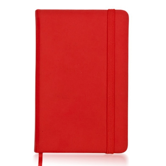Picture of BLOCO DE NOTAS CAPA DURA E ELÁSTICO 100FOLHAS 95X145MM VERMELHO
