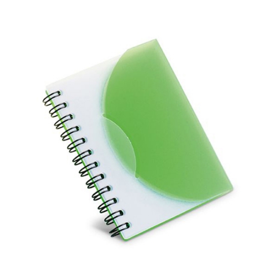 Picture of BLOCO DE NOTAS ESPIRAL CAPA PP 78X108 VERDE CLARO TRANSLÚCIDO (93476.22)