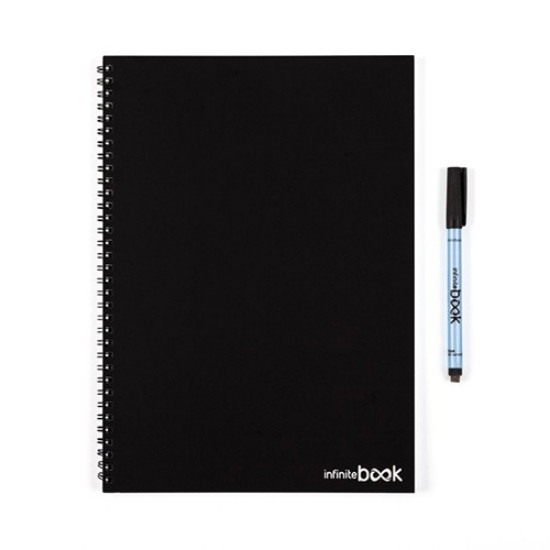 Imagem de KIT CADERNO INFINITEBOOK CLASSIC A4 PRETO 20FOLHAS LISO