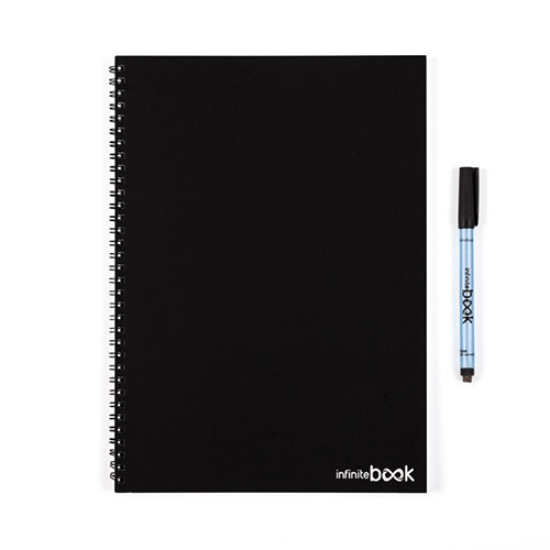 Imagem de KIT CADERNO INFINITEBOOK CLASSIC A4 PRETO 20FOLHAS PAUTADO