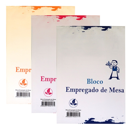 Imagem de LIVRO EMPREGADO DE MESA A6 50F AUTOCOPIATIVO 50X50 (20417)