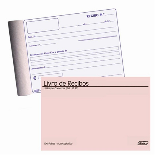 Picture of LIVRO DE RECIBOS COMERCIAIS 100X100 AUTOCOPIATIVO 18RC
