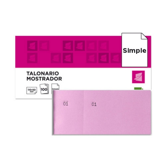 Picture of LIVRO TALONÁRIO/RIFAS MOSTRADOR LDP 6/4 ROSA (21852)
