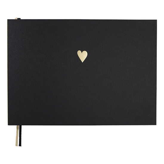 Picture of LIVRO DIÁRIO PAPETTE BOOX A4 50F COLADO PRETO CORAÇÃO