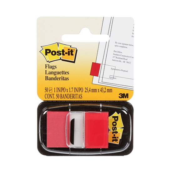 Imagem de INDEX ADERENTE POST-IT 680-1 1"PLG. VERMELHO