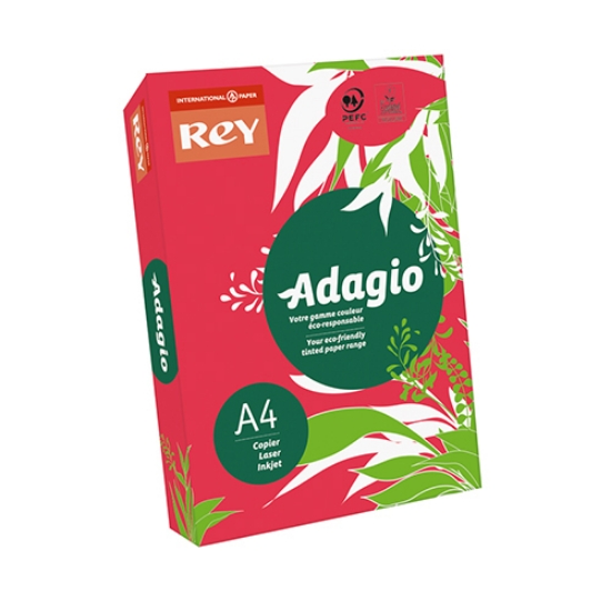 Imagem de RESMA PAPEL COLORIDO A4 80GR ADAGIO INTENSO VERMELHO (58)