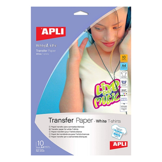 Picture of PAPEL TRANSFER A4 APLI 04128 T-SHIRT BRANCA (EMB.10F)