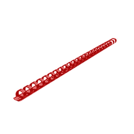 Imagem de ARG. ESPIRAL PLASTICO 12MM VERMELHA