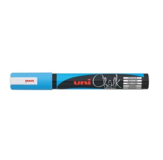 Imagem de MARCADOR GIZ LÍQUIDO UNI CHALK PWE-5M AZUL CLARO