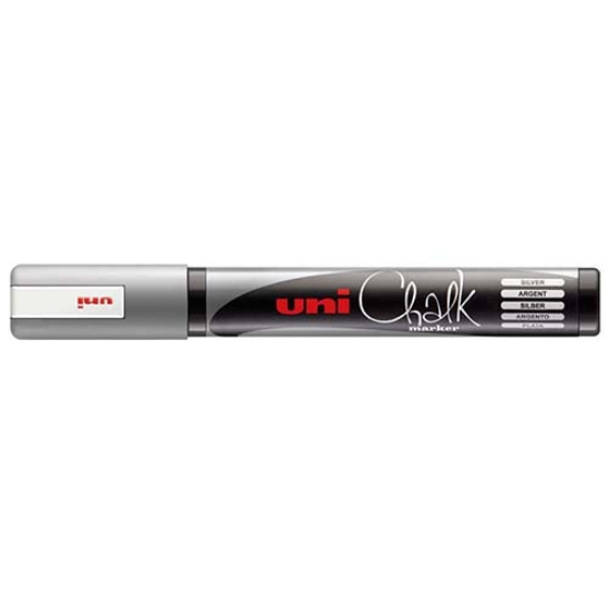 Imagem de MARCADOR GIZ LÍQUIDO UNI CHALK PWE-5M PRATA