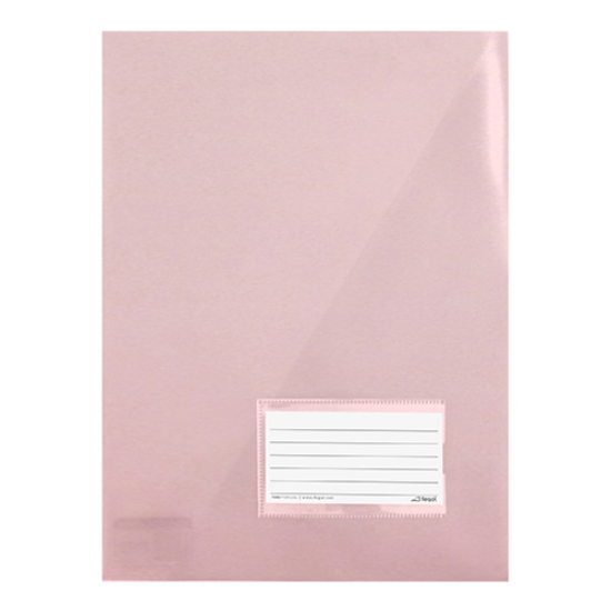 Imagem de BOLSA ARQUIVO COM TRIÂNGULO FEGOL 21A A4 COM VISOR ROSA PASTEL