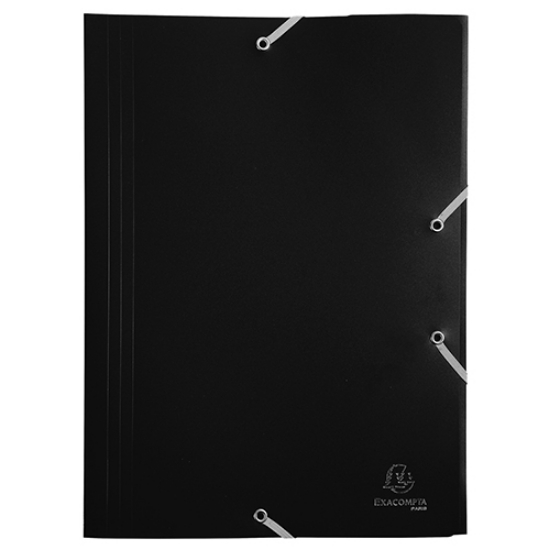 Picture of CAPA C/ELASTICOS PP A4 EXACOMPTA ECO PRETA (55901E)