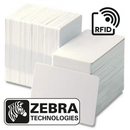 Imagem de Caixa Cartão PVC Branco Zebra c/ Chip RFID UHF