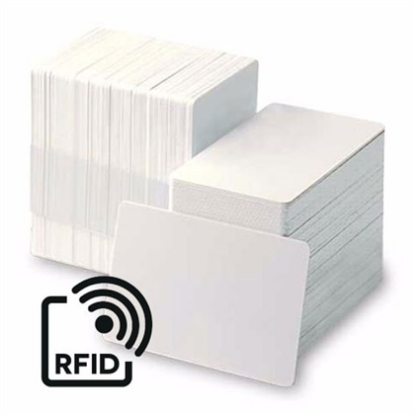Imagem de Cartão PVC Branco RFID 125KHz R/O compatível EM4102 ISO