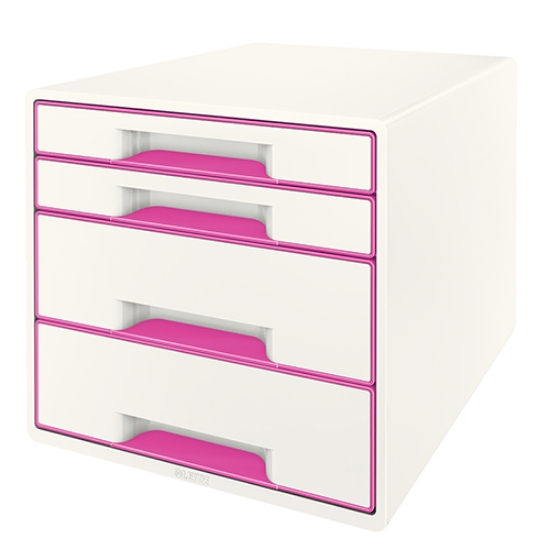 Picture of DISTRIBUIDOR 4 GAVETAS LEITZ WOW 52132023 ROSA