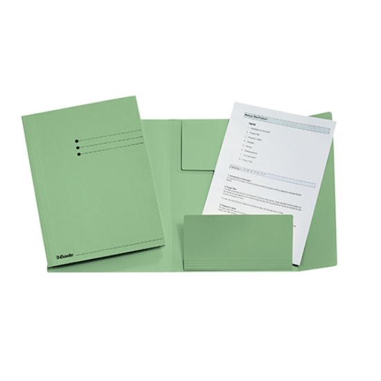 Picture of DOSSIER ESSELTE A4 CLA 275GR C/3 ABAS VERDE (1033308)