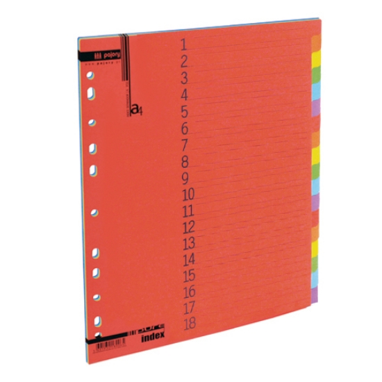 Picture of SEPARADOR CARTOLINA A4 18 POSIÇOES PAJORY CORES
