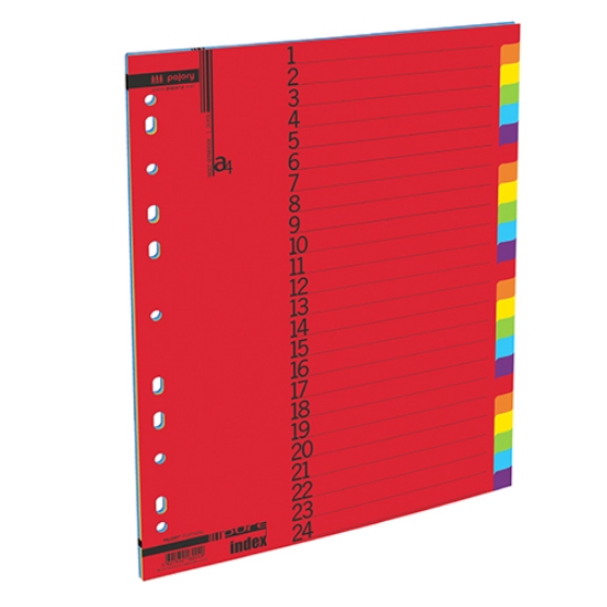 Picture of SEPARADOR CARTOLINA A4 24 POSIÇOES PAJORY CORES FORTES