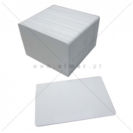 Picture of PACK 100 CARTÕES PVC BRANCO 0.76MM (SEM TECNOLOGIA)