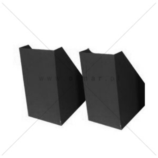 Imagem de PORTA-REVISTAS CARTÃO FORRADO L16CM FEGOL PRETO