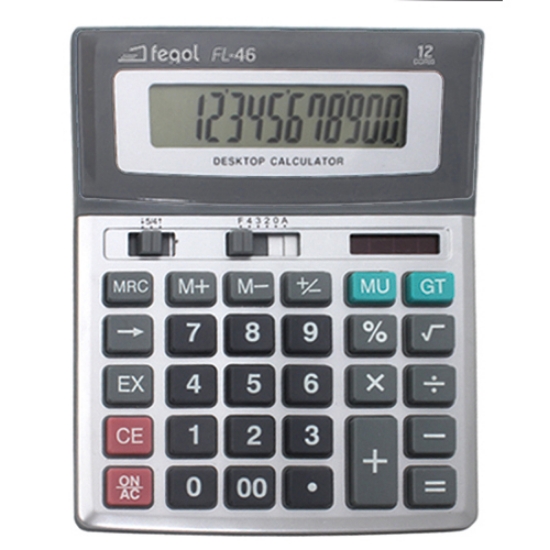Imagem de CALCULADORA DE SECRETÁRIA FEGOL FL-46 (12 DÍGITOS)