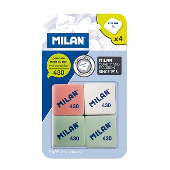 Imagem de BLISTER 4 BORRACHAS MIOLO DE PAO MILAN 430 (BMM9215)