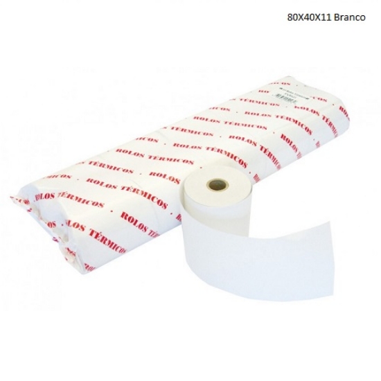 Imagem de ROLO PAPEL TERMICO 80X40X11 BRANCO