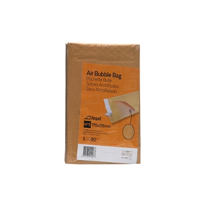 Imagem de SACO ALMOFADADO KRAFT Nº3(C) 170X235MM (BOLHAS DE AR)