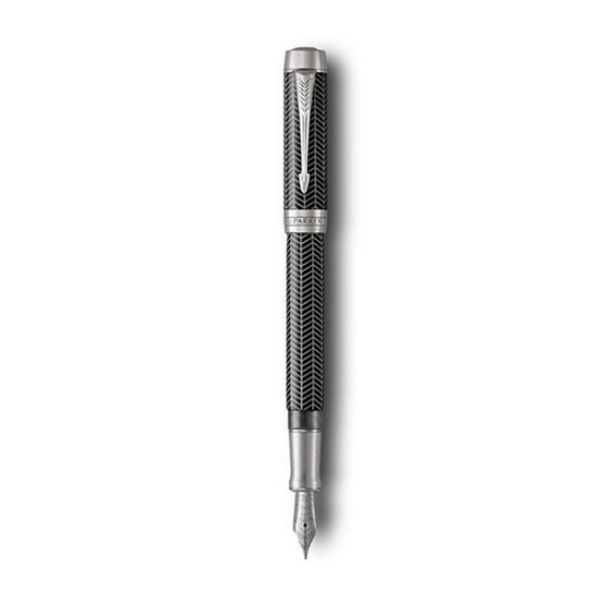 Imagem de CANETA PARKER DUOFOLD PRESTIGE PRETO CHEVRON 1945412