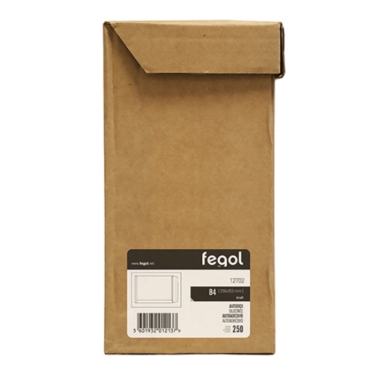 Picture of SACO B/4 250X353 KRAFT 90GR ADES. FEGOL 12702 (CX.250UNI)