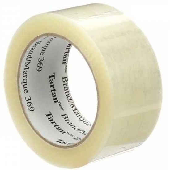 Imagem de ROLO FITA ADESIVA 50MMX66MT TARTAN 369 TRANSPARENTE