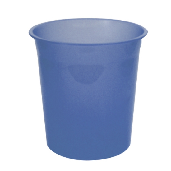 Picture of CESTO PAPEIS INUTEIS FEGOL PLAST.TRANSL.13LT 300 AZUL FLUOR.