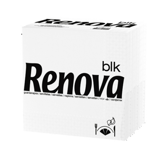 Picture of MAÇO GUARDANAPOS 39X39CM 2F BRANCO BLK (TIPO G75)