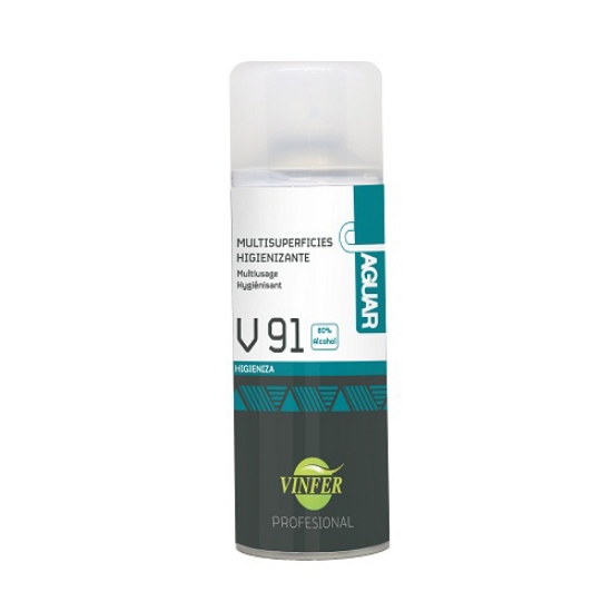 Imagem de SPRAY HIGIENIZANTE JAGUAR V91 SUPERFICIES 80% ALCOOL 400ML