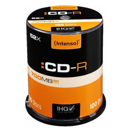 Imagem de BOB.100 CD-R 700MB/80M. INTENSO 52X (1001126)