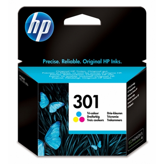 Imagem de TINTEIRO ORIGINAL HP 301 CH562EE TRICOLOR 3ML