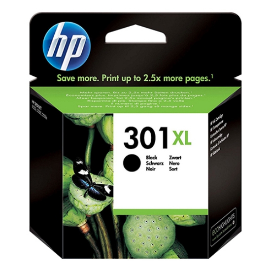 Picture of TINTEIRO ORIGINAL HP 301XL CH563EE PRETO (ALTA CAPACIDADE)