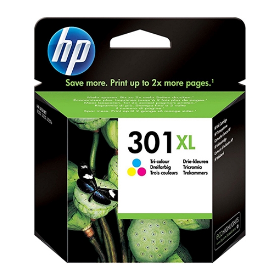 Imagem de TINTEIRO ORIGINAL HP 301XL CH564EE CORES (ALTA CAPACIDADE)