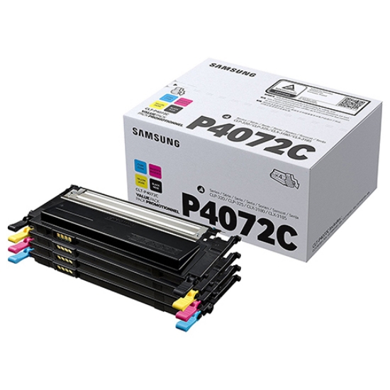 Picture of KIT C/4 TONERS ORIGINAIS SAMSUNG CLT-P4072C/ELS (4 CORES)