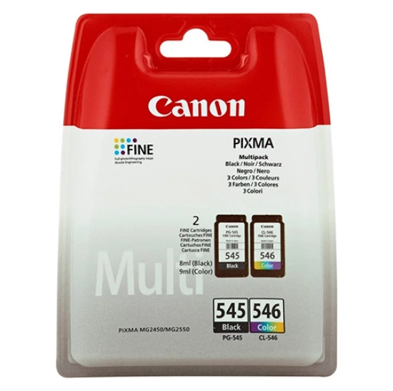 Picture of PACK TINTEIRO ORIGINAL CANON PG-545+CL-546 PRETO/CORES