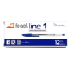 Picture of CAIXA COM 12 ESFEROGRÁFICAS FEGOL LINE 1 AZUL