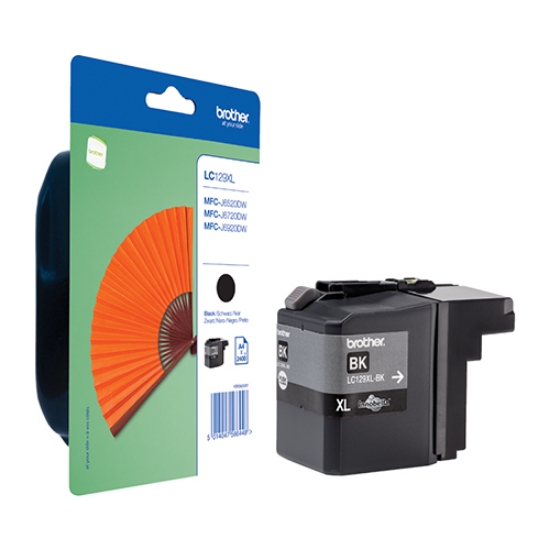 Imagem de TINTEIRO ORIGINAL BROTHER LC-129XLBK PRETO 2.400PAG.