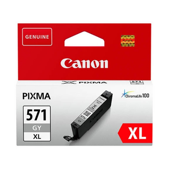 Imagem de TINTEIRO ORIGINAL CANON CLI-571GYXL CINZA ALTA CAPAC.