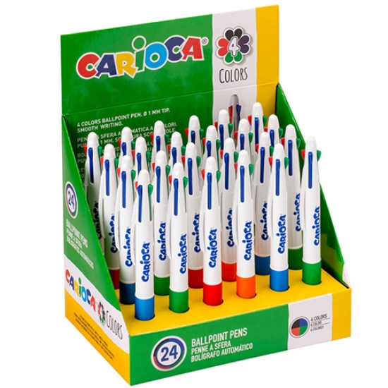 Picture of ESFEROG. MULTIPEN 4 CORES CARIOCA (40146)