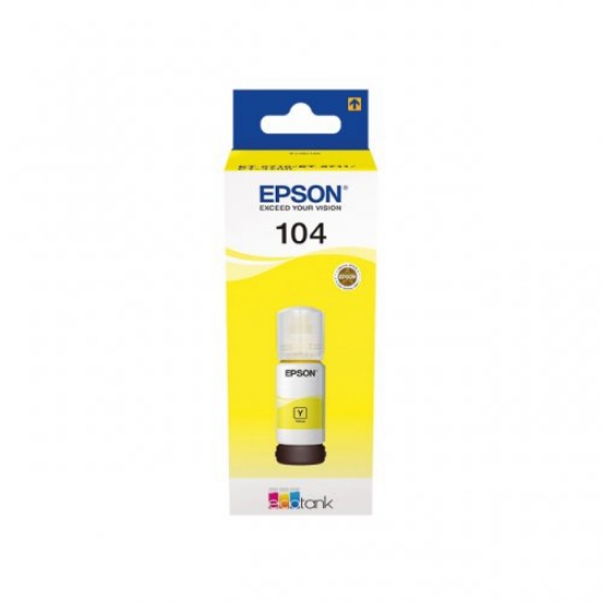 Imagem de TINTEIRO ORIGINAL EPSON 104 AMARELO 65ML T00P440 (ECOTANK)