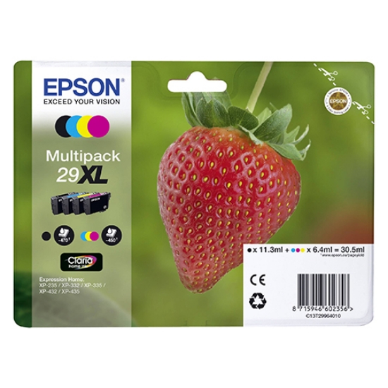 Picture of TINTEIRO ORIGINAL EPSON 29XL (T2996) ALTA CAP. PACK 4 CORES