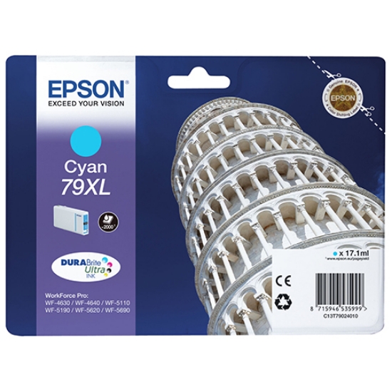 Imagem de TINTEIRO ORIGINAL EPSON 79XL T7902 CYAN 2.000 PAGINAS